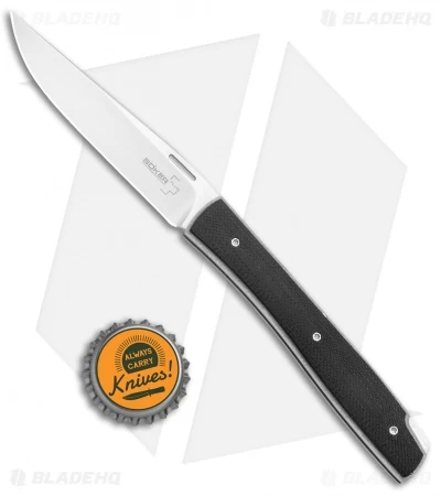 Boker Plus Urban Trapper Lockback Knife Black G10 (3.5" Satin) 01BO786 4 Boker Plus Urban Trapper Lockback Knife Black G10 (3.5" Satin) 01BO786 - Image 4