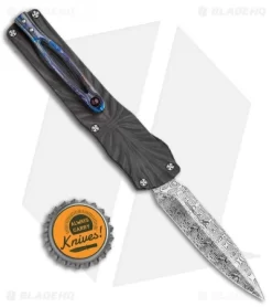 Brian Tighe Custom Small Twist Tighe Dagger OTF Carbon Fiber (2.75" Damasteel) -Knife Shop Brian Tighe Custom Small Twist Tighe Dagger OTF CF Damasteel BHQ 115793 jr bottlecap