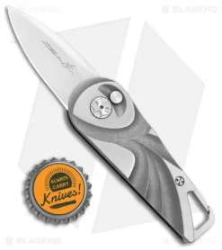 Brian Tighe Custom Tighe Nee Automatic Knife Two-Tone Titanium (1.9" Hand Satin) -Knife Shop Brian Tighe Custom Tighe Nee Auto TT Ti Hand Satin BHQ 77980 jr bottlecap