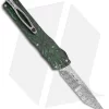 Brian Tighe Custom Twist Tighe Tanto OTF Green Fat CF (3.75" Damasteel)