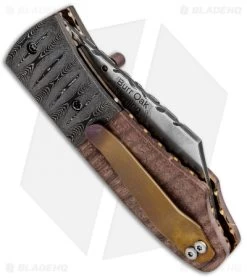 Burr Oak Knives Mini Combat Utility Knife Stabilized Oak (3.375" San Mai) 6 Burr Oak Knives Mini Combat Utility Knife Stabilized Oak (3.375" San Mai) -Knife Shop Burr Oak Knives Mini Combat Utility Knife Stabilized Oak San Mai BHQ 85802 jr side