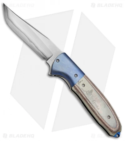 Chuck Gedraitis Accentor Flipper Circuit Board/Blue Ti (3.625" San-Mai) 1 Chuck Gedraitis Accentor Flipper Circuit Board/Blue Ti (3.625" San-Mai)