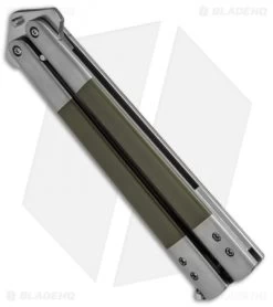 Chuck Gedraitis Custom Balisong #160 Butterfly Knife Ti/G-10 (4.25" Two-Tone) 5 Chuck Gedraitis Custom Balisong #160 Butterfly Knife Ti/G-10 (4.25" Two-Tone) -Knife Shop Chuck Gedraitis Balison 160 Butterfly Ti G 10 TT BHQ 51924 jr side