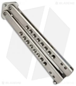 Chuck Gedraitis Knives Balisong #163 Titanium Butterfly Knife (4.25" Satin) 6 Chuck Gedraitis Knives Balisong #163 Titanium Butterfly Knife (4.25" Satin) -Knife Shop Chuck Gedraitis Balisong 163 Ti Butterfly BHQ 71715 jr side