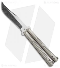 Chuck Gedraitis Knives Balisong #164 Titanium Butterfly Knife (4.25" BB SW)