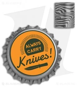 Chuck Gedraitis Custom Lanyard Bead - 304/316 Stainless Damascus 5 Chuck Gedraitis Custom Lanyard Bead - 304/316 Stainless Damascus -Knife Shop Chuck Gedraitis Custom Lanyard Bead Stainless Damascus BHQ 133968 jr bottlecap