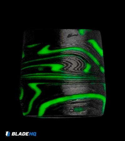 Chuck Gedraitis Custom Lume Lanyard Bead - 304/316 Stainless Damascus 3 Chuck Gedraitis Custom Lume Lanyard Bead - 304/316 Stainless Damascus - Image 3