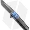 Chuck Gedraitis Small Yakuza Frame Lock Knife Silver LSCF/Timascus (3" Damascus)