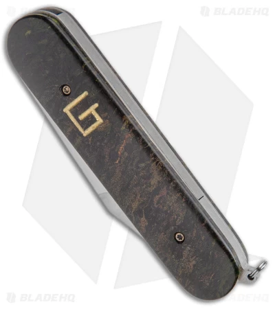 Chuck Gedraitis Swiss Army Switchblade Auto Knife Rag Micarta (3.25" Satin) 2 Chuck Gedraitis Swiss Army Switchblade Auto Knife Rag Micarta (3.25" Satin) - Image 2