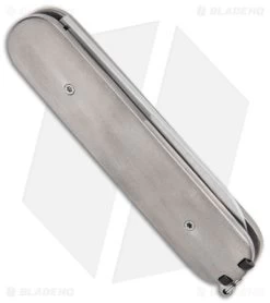 Chuck Gedraitis Swiss Army Switchblade Automatic Knife Titanium (3.25" Satin) 7 Chuck Gedraitis Swiss Army Switchblade Automatic Knife Titanium (3.25" Satin) -Knife Shop Chuck Gedraitis Swiss Army Switchblade Auto Ti Satin BHQ 147738 jr side