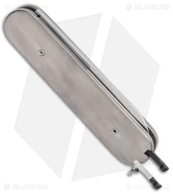 Chuck Gedraitis Swiss Army Switchblade Automatic Knife Titanium (3.25" Satin) 8 Chuck Gedraitis Swiss Army Switchblade Automatic Knife Titanium (3.25" Satin) -Knife Shop Chuck Gedraitis Swiss Army Switchblade Auto Ti Satin BHQ 147738 jr side open