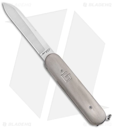 Chuck Gedraitis Swiss Army Switchblade Automatic Knife Titanium (3.25" Satin) 1 Chuck Gedraitis Swiss Army Switchblade Automatic Knife Titanium (3.25" Satin)