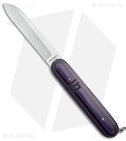 Chuck Gedraitis Switch Army Auto Knife Black / Purple G-10 (3.4" Satin)