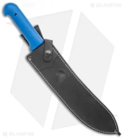 Condor Inca Fixed Blade Knife Blue Polymer W/ Black Leather Sheath (12" Gray) -Knife Shop Condor Inca Knife Fixed Blade Sheath Blue CTK1032S BHQ 122003 jr sheath