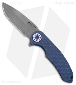 Curtiss Custom Knives F3 Large Frame Lock Knife SF Ti/Blue (3.87" SW)