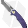 Curtiss Knives F3 Large Frame Lock Knife SPF Ti/Purple (3.8" Two Tone)