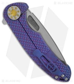 Curtiss Knives F3 Large Frame Lock Knife SPF Ti/Purple (3.8" Two Tone) 6 Curtiss Knives F3 Large Frame Lock Knife SPF Ti/Purple (3.8" Two Tone) -Knife Shop Curtiss Knives F3 FLK SPF TI Purple 3in Two Tone BHQ 178939 td side