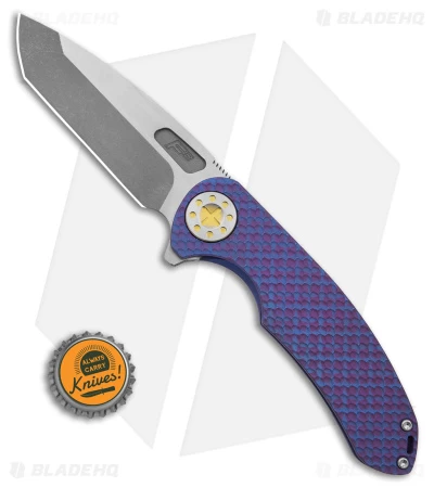 Curtiss Knives F3 Large Frame Lock Knife SPF Ti/Purple (3.8" Two Tone) 4 Curtiss Knives F3 Large Frame Lock Knife SPF Ti/Purple (3.8" Two Tone) - Image 4