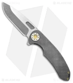 Curtiss Custom Knives F3 Large Frame Lock Knife SF Ti/Yellow (3.87" Two Tone)