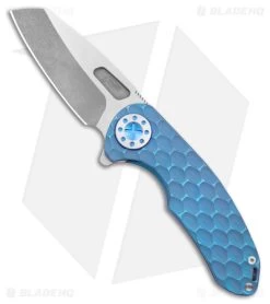 Curtiss Custom F3 Med Frame Lock Knife Blue Ti/Blue (3.25"Two Tone Magnacut)