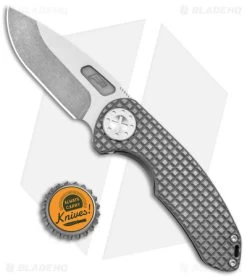Curtiss Custom F3 Medium Slim Frame Lock Knife Frag Titanium (3.15" TT MagnaCut) -Knife Shop Curtiss Knives F3 Medium Slim FL Frag Milled Ti SW BHQ 172871 jr bottlecap