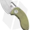 Curtiss Custom Knives Nano Frame Lock Folder Knife Green Titanium (1.875" SW)