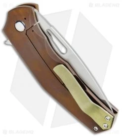 Doc Shiffer Bulletproof V2 Frame Lock Knife Bronze Ti (3.5" Stonewash) 5 Doc Shiffer Bulletproof V2 Frame Lock Knife Bronze Ti (3.5" Stonewash) -Knife Shop Doc Shiffer Bulletproof V2 Bronze Ti SW BHQ 52088 jr side 2