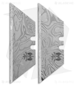 Doc Shiffer Laser Engraved Damascus Razor Blades (2.3")