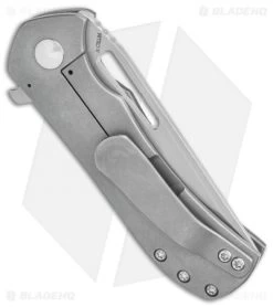 Doc Shiffer V3 Recon Frame Lock Knife Black Micarta (3" Stonewash) 6 Doc Shiffer V3 Recon Frame Lock Knife Black Micarta (3" Stonewash) -Knife Shop Doc Shiffer V3 Recon Knife Black Micarta 3 Stonewash BHQ 119827 LS Side