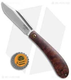 Doc Shiffer Custom Backpocket Slipjoint Knife Brazilian Burl (3.125" Satin) -Knife Shop Doc Shiffer custom backpocket slipjoint brazilian burl satin BHQ 74204 er bottlecap