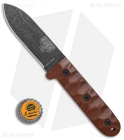 ESEE Camp-Lore PR4 Fixed Blade Knife Brown Micarta (4.1" Black SW) 7 ESEE Camp-Lore PR4 Fixed Blade Knife Brown Micarta (4.1" Black SW) -Knife Shop ESEE Camp Lore PR4 Brown micarta black sw BHQ 76184 er bottlecap