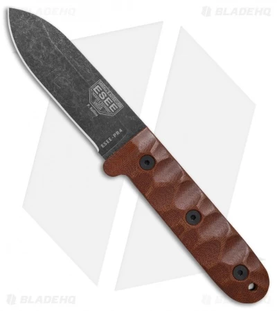 ESEE Camp-Lore PR4 Fixed Blade Knife Brown Micarta (4.1" Black SW) 1 ESEE Camp-Lore PR4 Fixed Blade Knife Brown Micarta (4.1" Black SW)