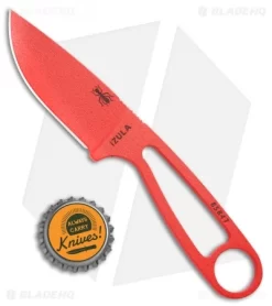 ESEE Izula Knife Fire Ant Red Survival Neck Knife -Knife Shop ESEE Izula Fire Ant Red Survival Neck Knfe IZULA R BHQ 10285 jr bottlecap