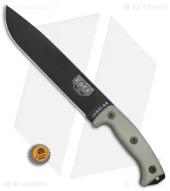 ESEE Junglas Survival Fixed Blade Knife + Sheath (10.5" Black) -Knife Shop ESEE Junglas Survival Sheath black BHQ 6299 er bottlecap 1