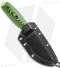 ESEE Knives ESEE-3PMVG-007 Fixed Blade Knife Neon Green/Black G-10 (3.9" Green) -Knife Shop ESEE Knives Esee 3PMVG 007 Neon Green Black Green BHQ 105761 jr sheath
