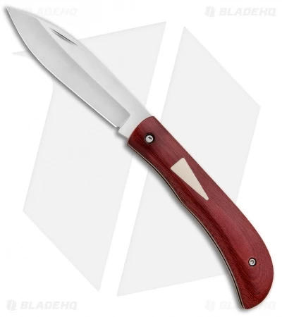 Gedraitis Knives Slip Joint Knife Red Micarta W/ Westinghouse Inlay (3" Satin) 1 Gedraitis Knives Slip Joint Knife Red Micarta W/ Westinghouse Inlay (3" Satin)