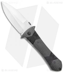 Gedraitis Knives Smatchet Liner Lock Knife Carbon Fiber (4" Stonewash)