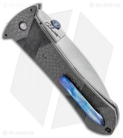 Gedraitis Knives Smatchet Liner Lock Knife Carbon Fiber (4" Stonewash) 6 Gedraitis Knives Smatchet Liner Lock Knife Carbon Fiber (4" Stonewash) -Knife Shop Gedraitis Knives Snatchet LL CF SW BHQ 99385 jr side
