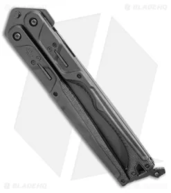 Gerber Doubledown QuadLock Folding Machete Knife Black (6.8" Black) -Knife Shop Gerber Doubledown QuadLock Knife Black 6.75 Black 30 001530N BHQ 105512 LS Spine