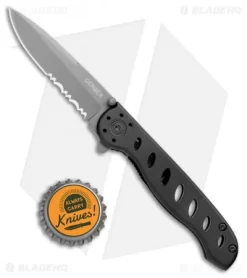 Gerber EVO Liner Lock Knife Black Aluminum (2.75" Gray Serr) -Knife Shop Gerber EVO Jr. LL Gray Serr BHQ 109519 jr bottlecap