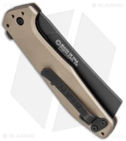Gerber Fastball Liner Lock Knife Cleaver Coyote (3" Black) 30-001836 -Knife Shop Gerber Fastball LL Cleaver Coyote Black 30 001836 BHQ 105508 jr side
