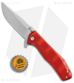Gerber Index Liner Lock Knife Red Aluminum (3.3" Satin) 30-001355 -Knife Shop Gerber Index red aluminum satin 30 001355 BHQ 67399 er size