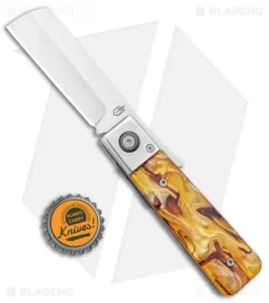 Gerber Jukebox Front Flipper Liner Lock Knife Tortoise (2.75" Satin) -Knife Shop Gerber Jukebox FF LL Red Acrylic Satin 30 001696 BHQ 94212 jr bottlecap