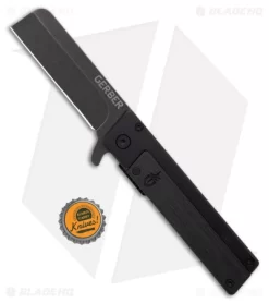 Gerber Quadrant Frame Lock Knife Black Bamboo (2.8" Black Stonewash) 7 Gerber Quadrant Frame Lock Knife Black Bamboo (2.8" Black Stonewash) -Knife Shop Gerber Quadrant Frame Lock Knife Black Bamboo Black Stonewash BHQ 179087 kc bottlecap