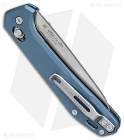 Gerber Savvy Pivot Lock Knife Urban Blue Aluminum (3.5" SW 20CV) 30-001845 -Knife Shop Gerber Savvy Folding Urban Blue Aluminum SW BHQ 143218 jr side