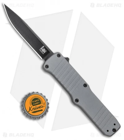 HK Hadron D/A OTF Automatic Knife Gray Aluminum (3.375" Black Clip Point) 54012 5 HK Hadron D/A OTF Automatic Knife Gray Aluminum (3.375" Black Clip Point) 54012 - Image 5