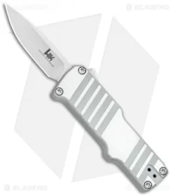HK Micro Incursion OTF Automatic Knife Brushed Aluminum (1.9" Stonewash)