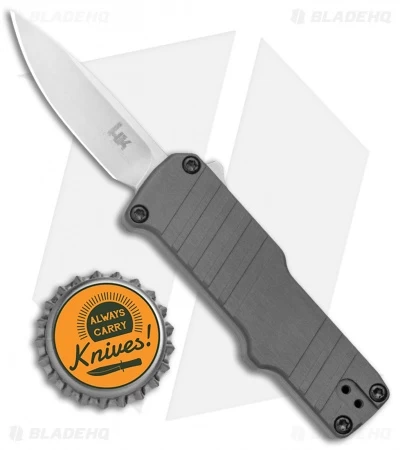 HK Micro Incursion OTF Automatic Knife Matte Gray Aluminum (1.9" Stonewash) 5 HK Micro Incursion OTF Automatic Knife Matte Gray Aluminum (1.9" Stonewash) - Image 5