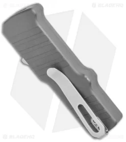 HK Micro Incursion OTF Automatic Knife Matte Gray Aluminum (1.9" Stonewash) 7 HK Micro Incursion OTF Automatic Knife Matte Gray Aluminum (1.9" Stonewash) -Knife Shop HK Micro Incursion OTF Auto Matte Gray Aluminum Tumbled 54032 BHQ 131771 jr side