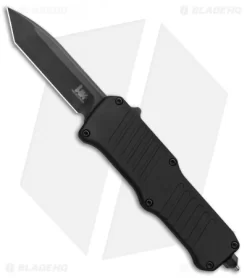 HK Mini Incursion OTF Automatic Tanto Knife Black Aluminum (3" Black) 54046